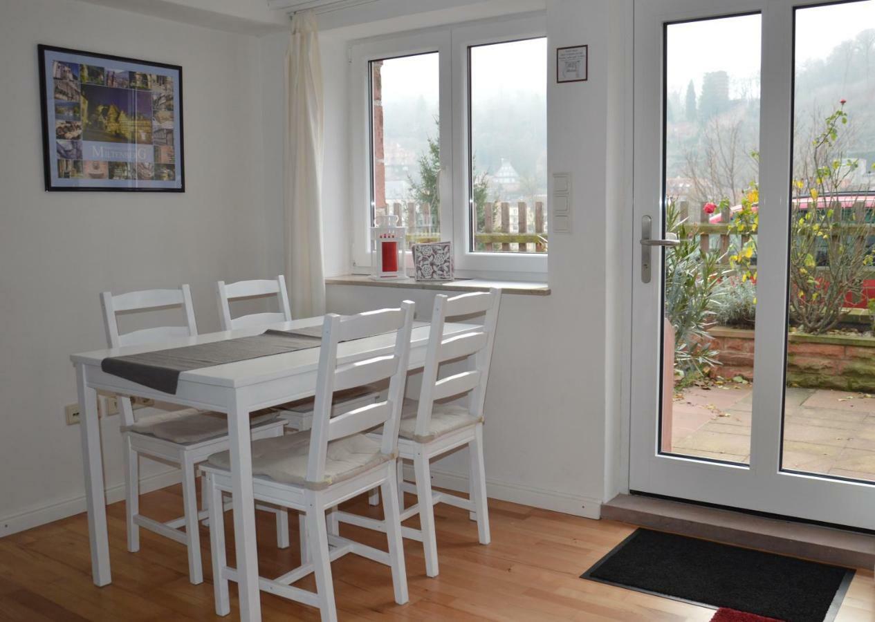 Panorama-Blick Miltenberg, 3 Pers., Zentr., Am Main, Terrasse, Bootverleih, P Eksteriør billede